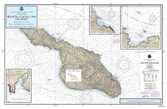 Nautical Placemat: Catalina Island (CA)