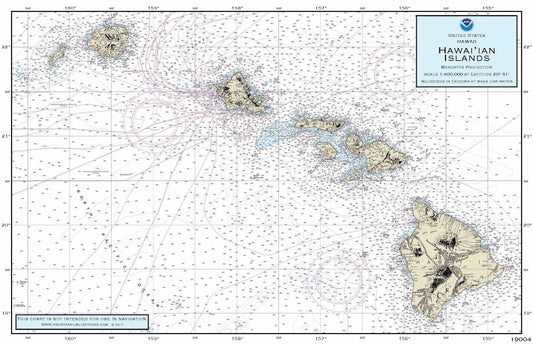 Nautical Placemat: Hawaiian Islands