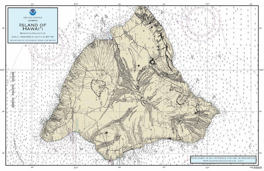 Nautical Placemat: Island of Hawaii