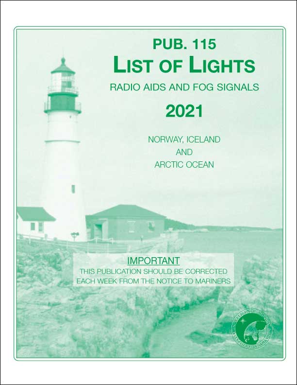 PUB 115: List of Lights, Radio Aids and Fog Signals 2022