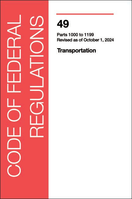 CFR 49 Volume 8 - Transportation: Parts 1000-1199
