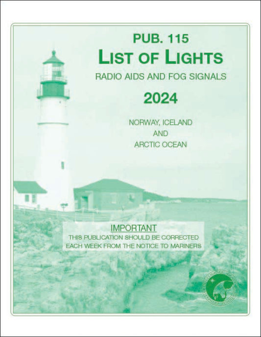 PUB 115: List of Lights, Radio Aids and Fog Signals 2024