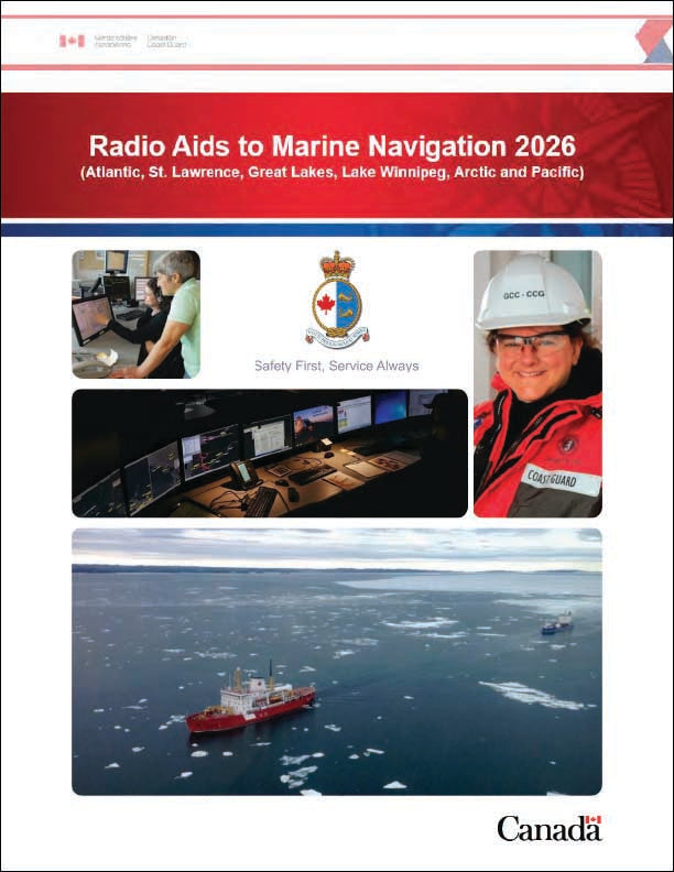 Canadian Radio Aids  to Marine Navigation 2026