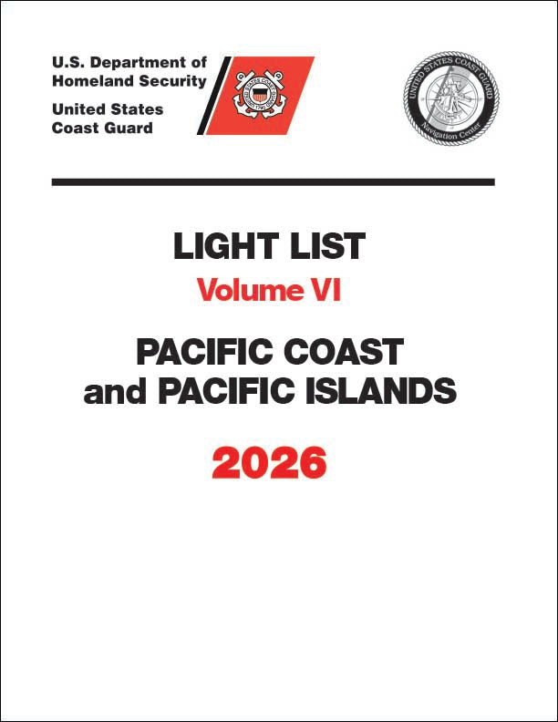 2026 Light List Volume VI: Pacific Coast and Pacific Islands