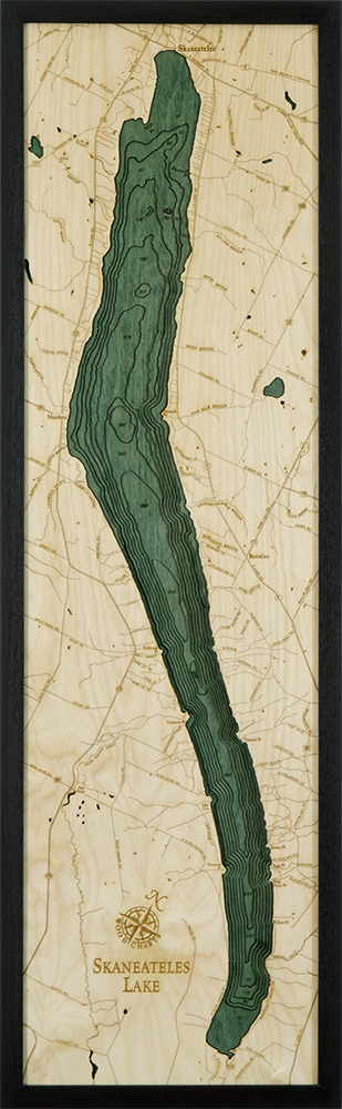 WoodChart of Skaneateles Lake, New York