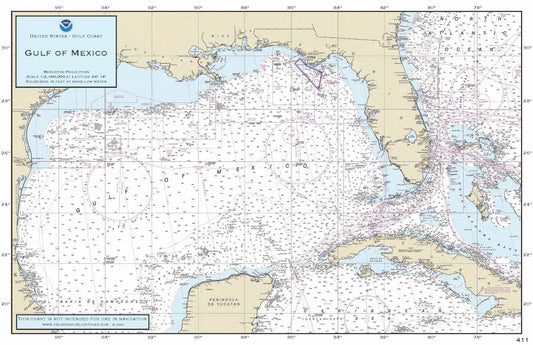 Nautical Placemat: Gulf of Mexico