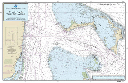 Nautical Placemat: Florida & The Bahamas