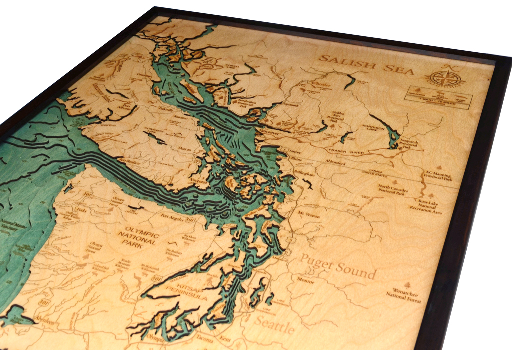 WoodChart of Salish Sea, Washington