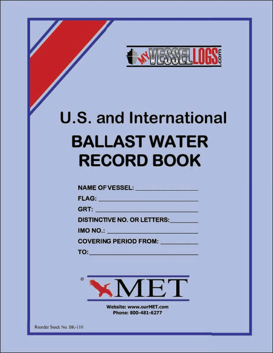BK-110 Ballast Water Record Book