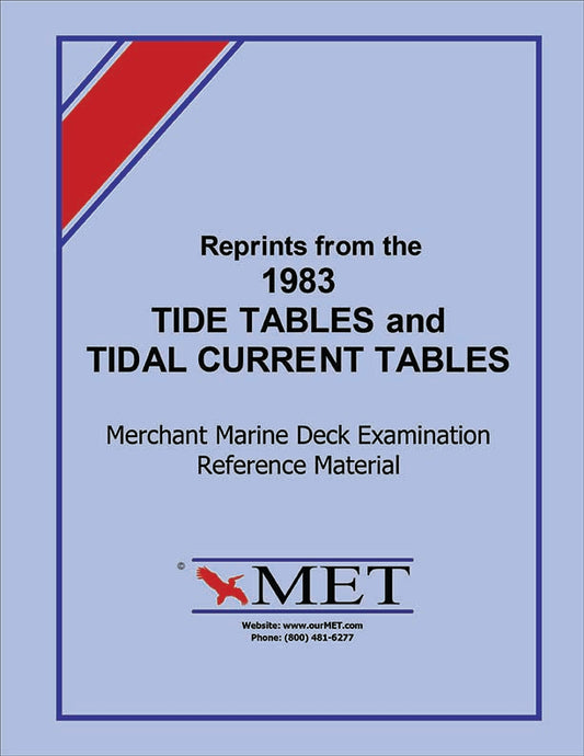 Reprints from the 1983 Tide & Current Tables