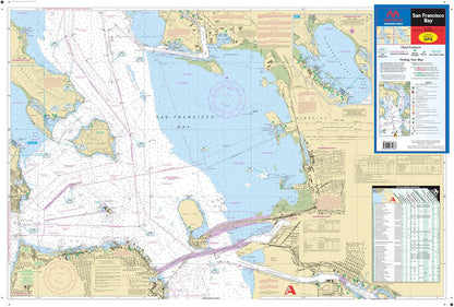 Maptech WPC123: San Francisco Bay Waterproof Chart, Edition 3
