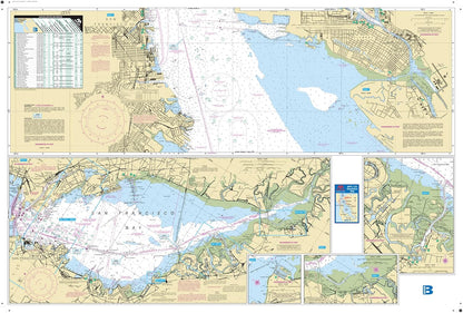 Maptech WPC123: San Francisco Bay Waterproof Chart, Edition 3