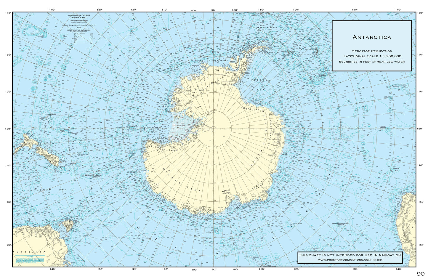 Nautical Placemat: Antarctica