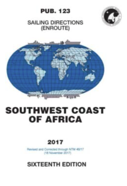PUB 123 - Sailing Directions (Enroute): 2017 Southwest Coast of Africa (16th Ed.)