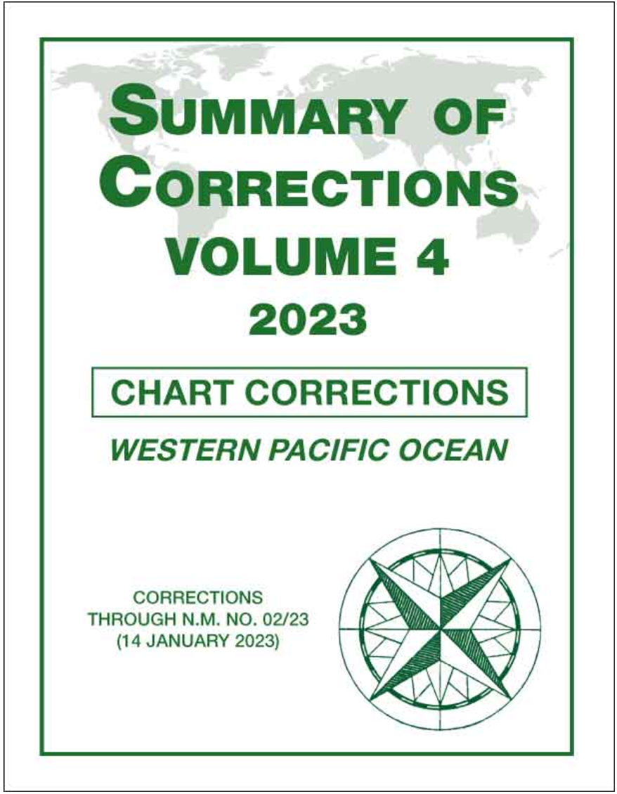 Summary of Corrections: Volume 4 - Western Pacific Ocean, 2023