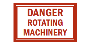 Danger Rotating Machinery