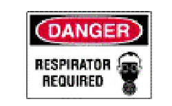 S-363 Danger Respirator Required