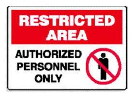 S-370 Restricted Area-Authorized Personnel Only