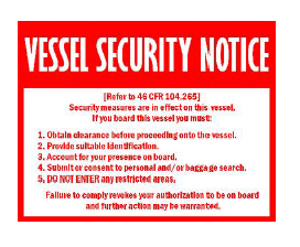 S-373 Vessel Security Notice