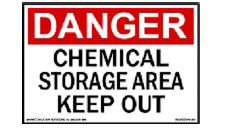 S-381 Danger - Chemical Storage