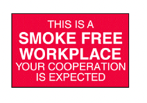 S-382 This is a Smoke Free Workplace