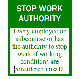 S-389 Stop Work Authority