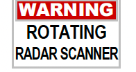 S-392 Warning Rotating Radar Scanner