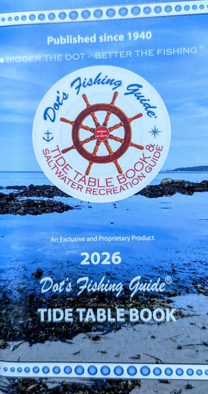 2026 Tide Tables & Dot's Fishing Guide-Puget Sound