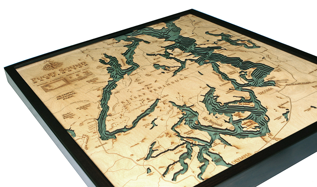 WoodChart of Puget Sound, Washington