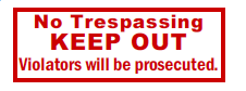 No Trespassing-Keep Out