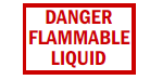 Danger Flammable Liquid