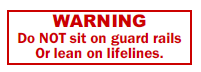 WARNING-Do Not Sit On Rails