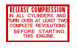 Release Compression In All Cylinder