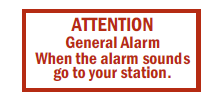 General Alarm-When Alarm Sound