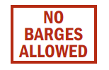 No Barges Allowed