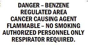 Danger Benzene