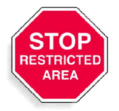 S-376 Security Stop Signs  11 X 11