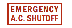 Emergency A.C. Shutoff