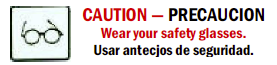 Caution-Precaucion Wear Your