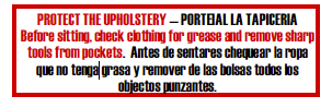 Protect The Upholstry -Proteja