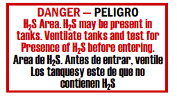 Danger H2S Area.