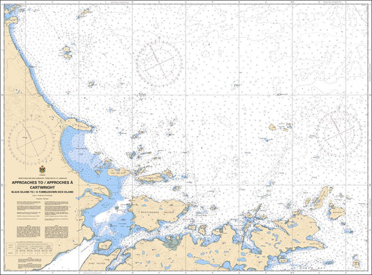 CHS Chart 5134: Approaches to / Approches À Cartwright: Black Island to / à Tumbledown Dick Island