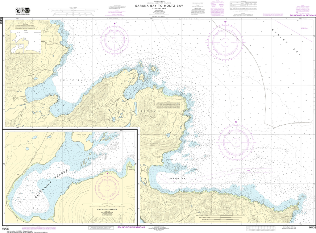 NOAA Chart 16433: Sarana Bay to Holtz Bay, Chichagof Harbor