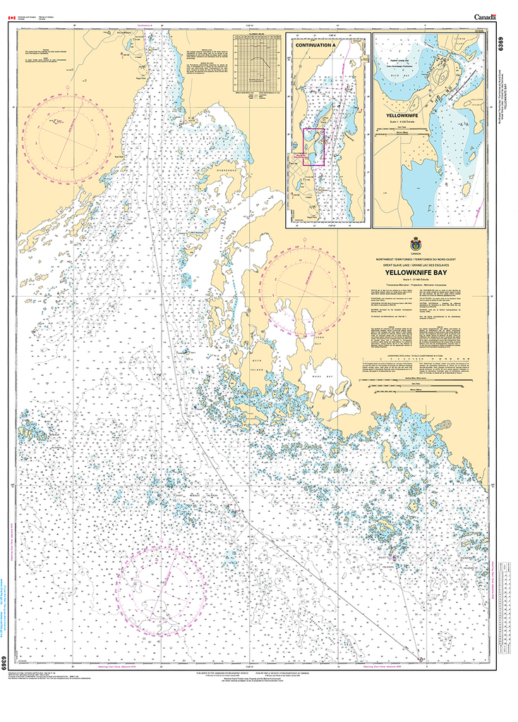 CHS Print-on-Demand Charts Canadian Waters-6369: Yellowknife Bay, CHS POD Chart-CHS6369