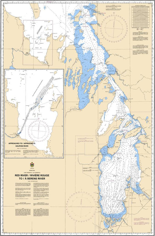 CHS Chart 6240: Red River / Rivière Rouge to/à Berens River