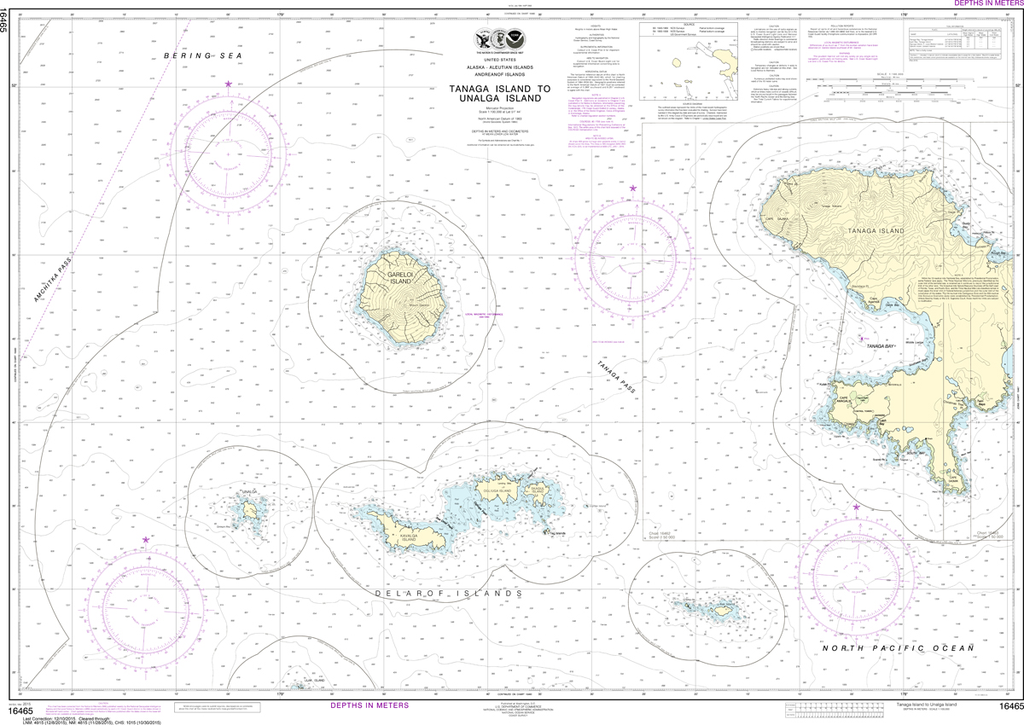 NOAA Chart 16465: Tanaga Island to Unalga Island
