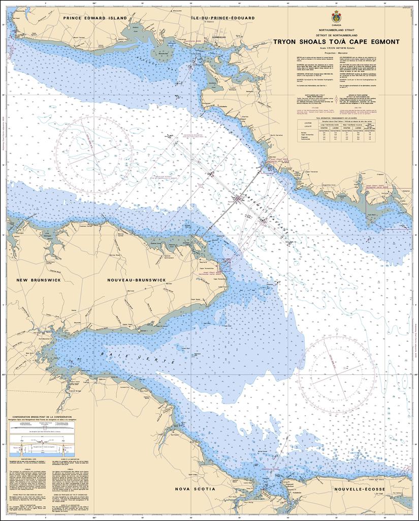 CHS Chart 4406: Tryon Shoals to / à Cape Egmont