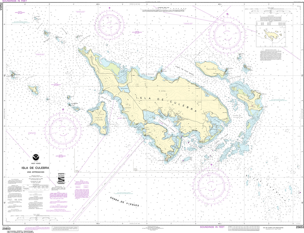 NOAA Chart 25653: Isla de Culebra and Approaches