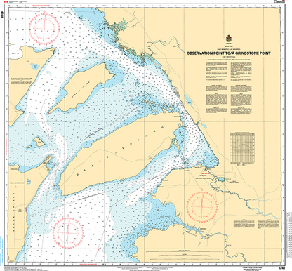 CHS Print-on-Demand Charts Canadian Waters-6248: Observation Point to/€ Grindstone Point, CHS POD Chart-CHS6248