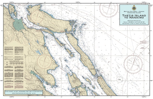 Nautical Placemat: Thetis Island to Nanaimo